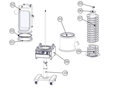 tablet de-duster main parts